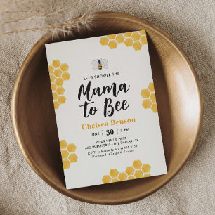 Mama naar Bee Bumblebee Baby shower Kaart