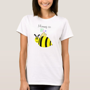 Mama naar Bee Geel Zwart Bumble Bee T-shirt