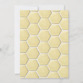 Mama naar Bee Honeycomb Genderneutraal Baby shower Kaart (Achterkant)