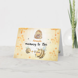 Mama naar Bee - nieuwe baby Kaart