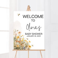 Mama naar Bee Wildflower Baby shower Welkom