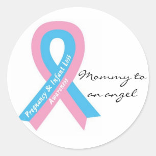 Mama naar een engel-sticker ronde sticker