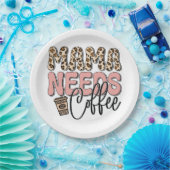 Mama Needs Coffee Papieren Bordje (Feest)