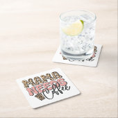 Mama Needs Coffee Vierkante Kartonnen Onderzetter (Insitu)