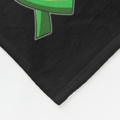 Mama Nierziekte Warrior Awareness Lint Groen Fleece Deken (Hoek)