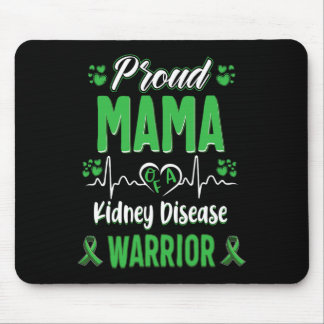 Mama Nierziekte Warrior Awareness Lint Groen Muismat