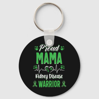 Mama Nierziekte Warrior Awareness Lint Groen Sleutelhanger