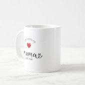 Mama Nieuw Moeder Cadeau Koffiemok (Voorkant links)