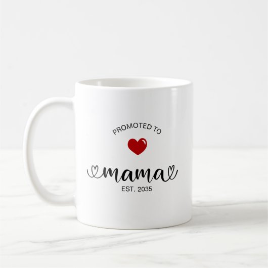 Mama Nieuw Moeder Cadeau Koffiemok (Links)