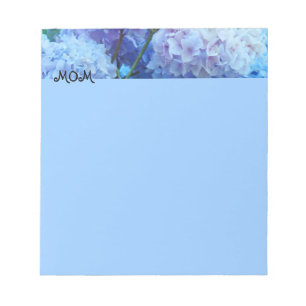 MAMA notitieblokken Blauwe Hortensia Bloemen Perso