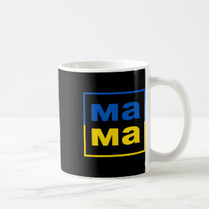 Mama Oekraïens Moeder Vlag Van Oekraine Trots Moed Koffiemok