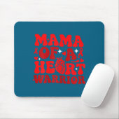 Mama Of A Heart Warrior Chd Awareness Heart Diseas Muismat (Met muis)