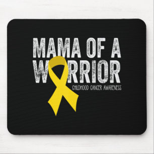 Mama of a Warrior Childhood Cancer Ribbon Oncolog Muismat
