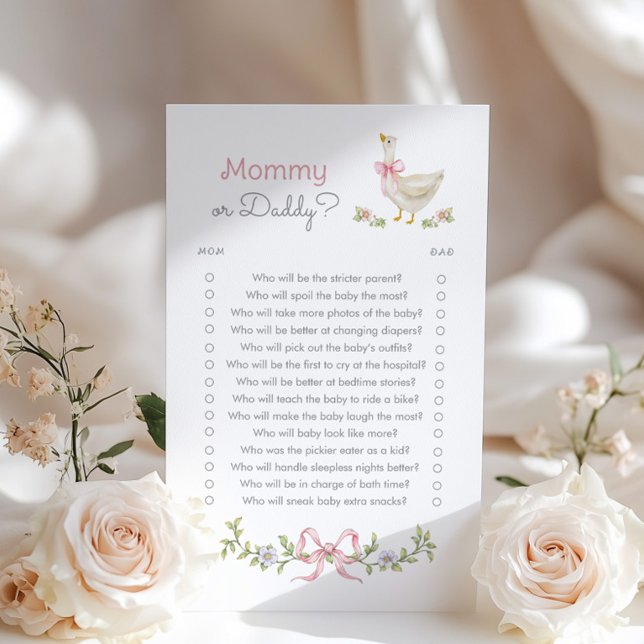Mama of Daddy Goose Books baby shower spel (Creator heeft geüpload)