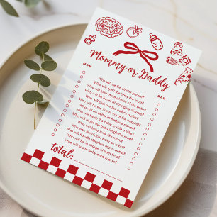 Mama of Papa Ciao Baby Pizza baby shower spel