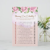 Mama of papa meisje baby shower spel (Staand voorkant)