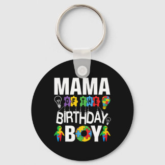 Mama Of The Birthday Boy Autism Mom  Sleutelhanger