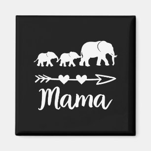 Mama olifant 2 baby's kinderen moeder van twee sch magneet