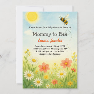 Mama om genderneutraal bloemenBaby shower te zijn Kaart