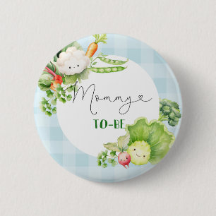 Mama om groenten blauw lokaal geteelde baby te zij ronde button 5,7 cm