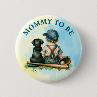 Mama om te zijn | Schattige Baby shower Ronde Button 5,7 Cm