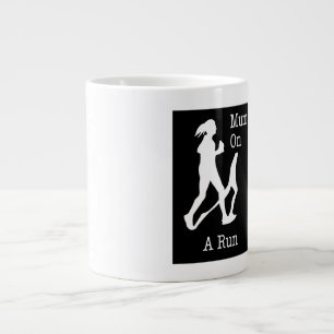 Mama op een run Moeder T shirt cadeau cadeau vrouw Extra Grote Beker