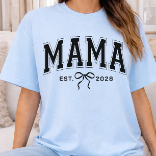 Mama Op maat gemaakte moderne zwangerschapsaanko T-shirt