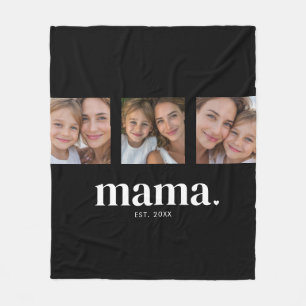 Mama Opgericht Foto Fleece Deken