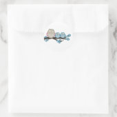 Mama Owl & Twins {Blue} | Stickers (Sac)