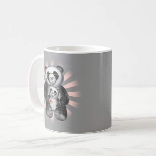 Mama Panda Beer houdt van mok (Voorkant links)