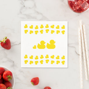 Mama, papa en Baby Rubber Ducks Servet