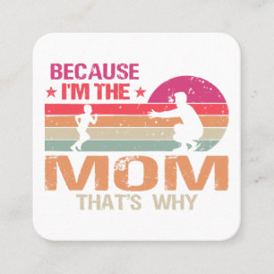 Mama & Papa is getrouwd met moederdag Vierkante Visitekaartje