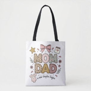 Mama Papa Nieuw Hoofdstuk Begint Schattig Babyontw Draagtas
