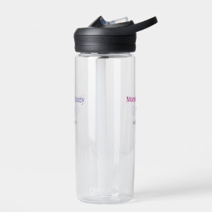 Mama & Papa nieuwe ouders voeg naam datum hart bla Waterfles
