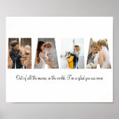 Mama Photo Collage Poster voor Moederdag (Voorkant)