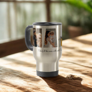 Mama Photo Collage Travel Mug voor Moederdag Reisbeker
