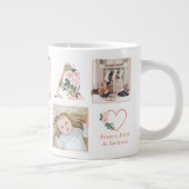 Mama Photo Floral Collage Custom Giant Coffee Mug (Droite)