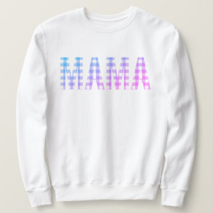 Mama Rainbow Plaid Trui