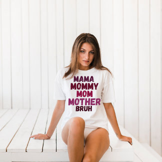 Mama Retro T-shirt - Moeder Leven T-shirt Moedersc