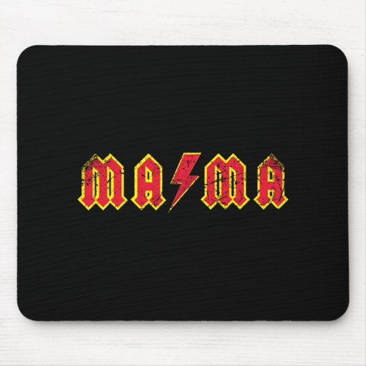 Mama Rocks Rock And Roll Mother's Day New Moms Dis Muismat (Voorkant)