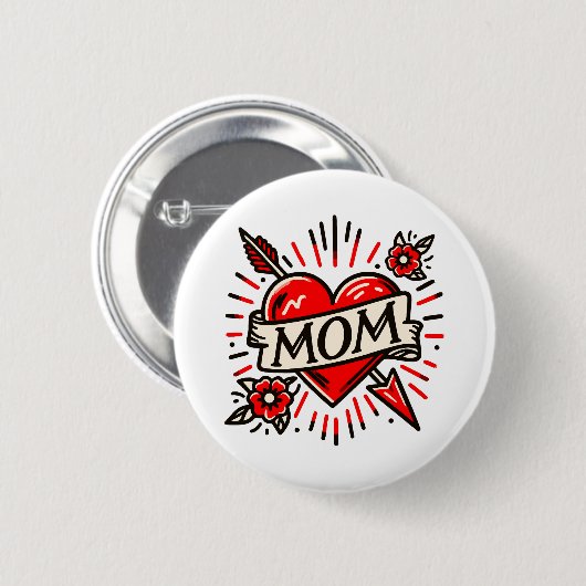 MAMA RONDE BUTTON 5,7 CM (Voorkant /achterkant)