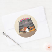 mama ronde sticker (Envelop)