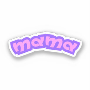 Mama Roze Moeder Nieuwe Moeder Moedertje Sticker