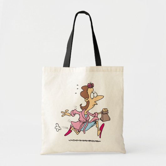 Mama Running Canvas tas (Voorkant)