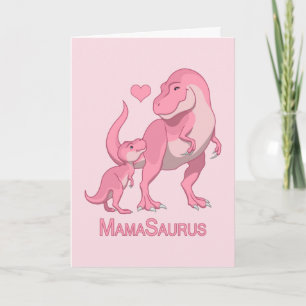 Mama Saurus T-Rex and Baby Girl Dinosaurs Aankondiging