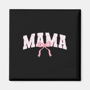Mama Schattige Roze Coquette Bow Mom Moederdag Magneet