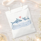 Mama Shark en Baby Shark Baby shower Favor Tassen Bedankzakje (Geknipt)