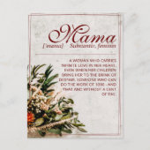 Mama - simplement une carte de vacances irremplaça (Devant)