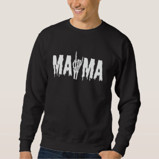 Mama Skelet Hand Gotische Verjaardag Halloween Fam Trui
