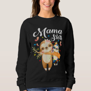 Mama Sloth Autism Awareness Trui